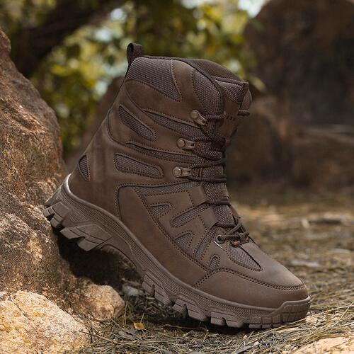 Autumn new fashionable high-top all-match outdoor sports hiking boots, large size Martin boots, mountaineering wear-resistant fashionable shoes