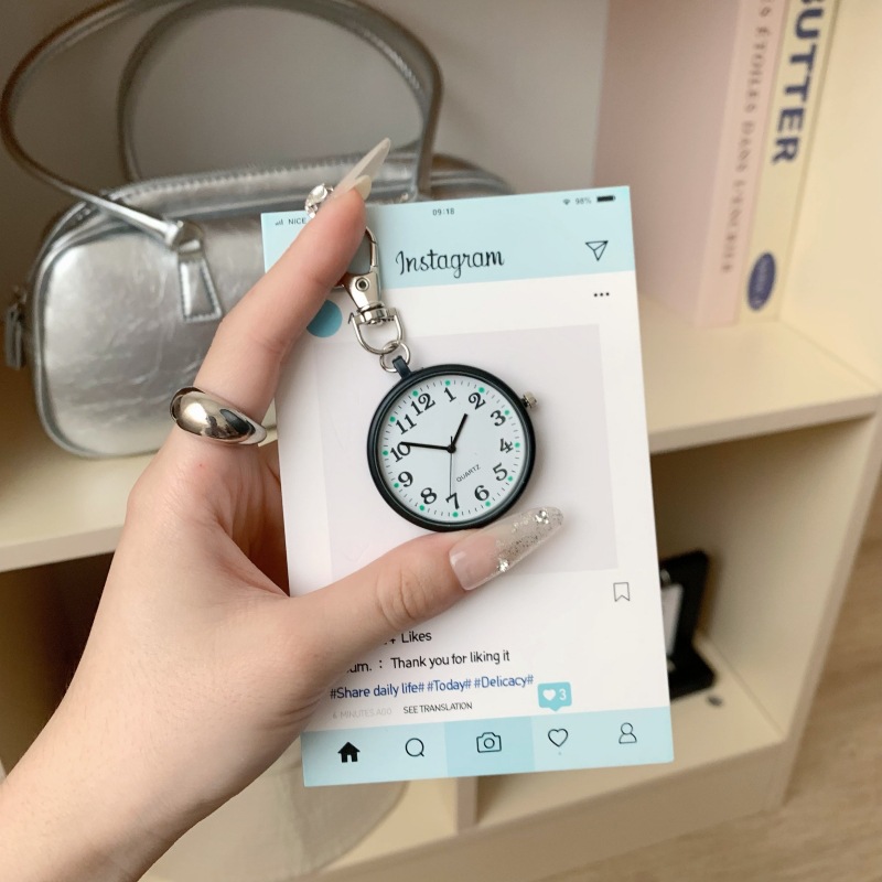 High-End Fashion Trend Student Party Civil Service Examination Special Niche Creative Portable Quartz Watch Pocket Watch