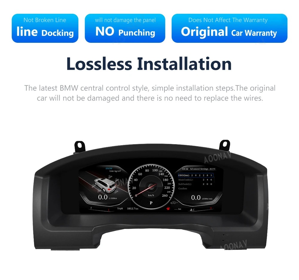 Suitable for Toyota 08-21 Cruiser Instrument Panel Lcd High-Definition Display Cockpit Speed Digital Instrument