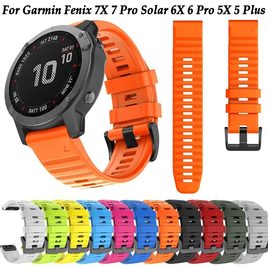 26 22 20mm for Jiaming Fenix8 E 7X 6 6x 5 Quick-release Silicone Strap 945 Watch Wristband