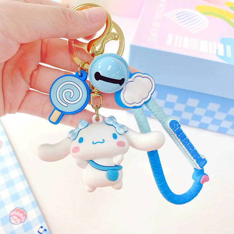 Sanrio, оригинальный мультяшный брелок, для автомобильных ключей, подвеска, аксессуар, высококачественный стиль