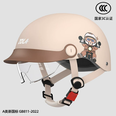 Motosiklet kaskı (dəbilqə) tongue helmet men's and women's - khaki-hd-endoscopy-3c-certification-paint