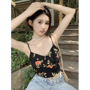 Spring wear a set of plus size chubby girl sexy floral beautiful back suspenders women's 2025 new thin sunscreen cardigan
