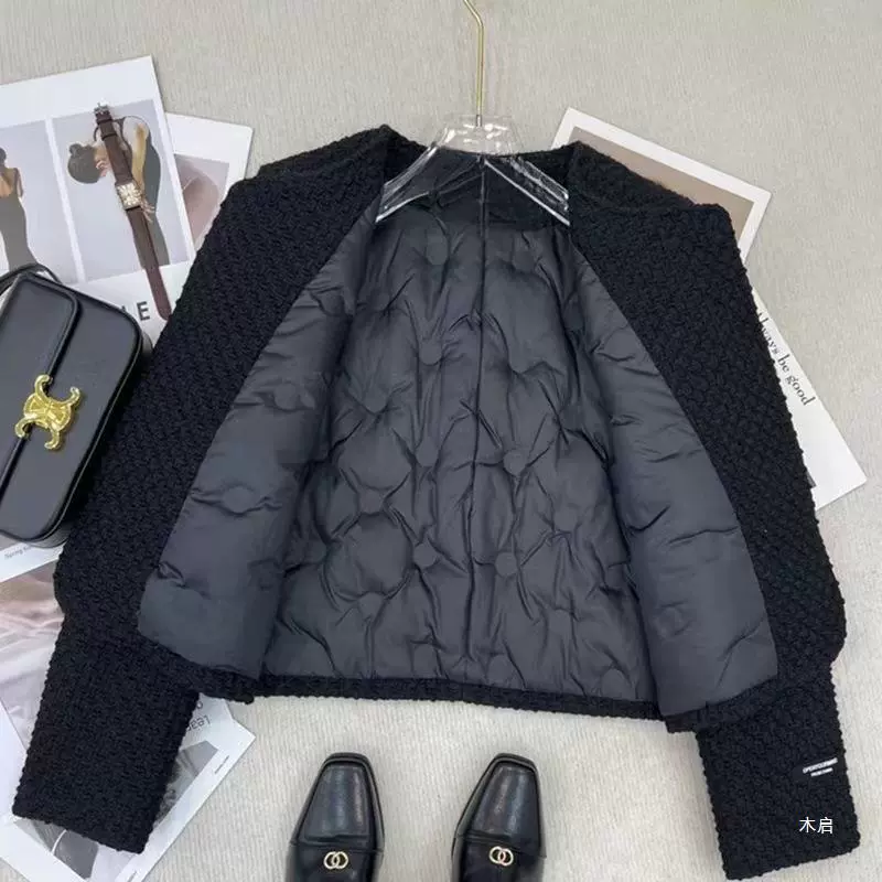 Пуховая подкладка, демисезонная короткая куртка, стиль Chanel, французский стиль, для подростков, оптовая продажа