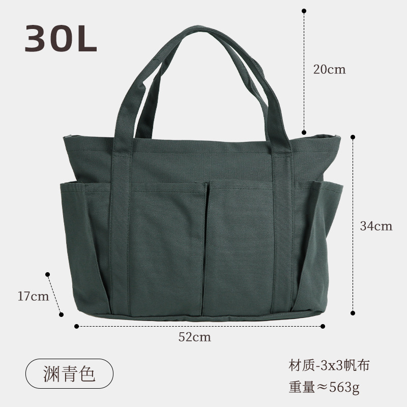 Tela casual bolsa de tela bolsa de viaje bolso de lona de color sólido simple gran capacidad deportes fitness bolso bolsa