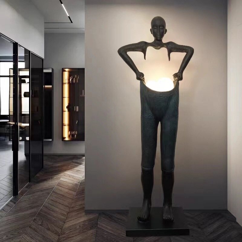 Modern minimalist living room art body sculpture designer floor lamp sales department exhibition hall clothing store shop floor lamp Modern minimalist living room art body sculpture designer floor lamp sales department exhibition hall clothing store shop floor lamp