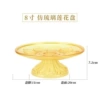 20cm round lotus (glazed yellow)