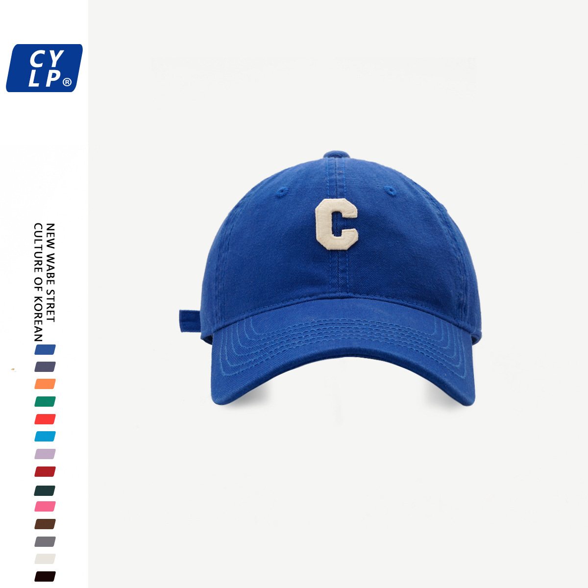 蓝色 28-新C字母棒球帽