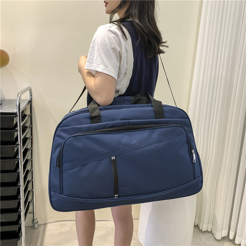 Cross-border large-capacity fashion travel bag for men, trendy sports lightweight short-distance luggage bag, nylon fitness hand-held bag