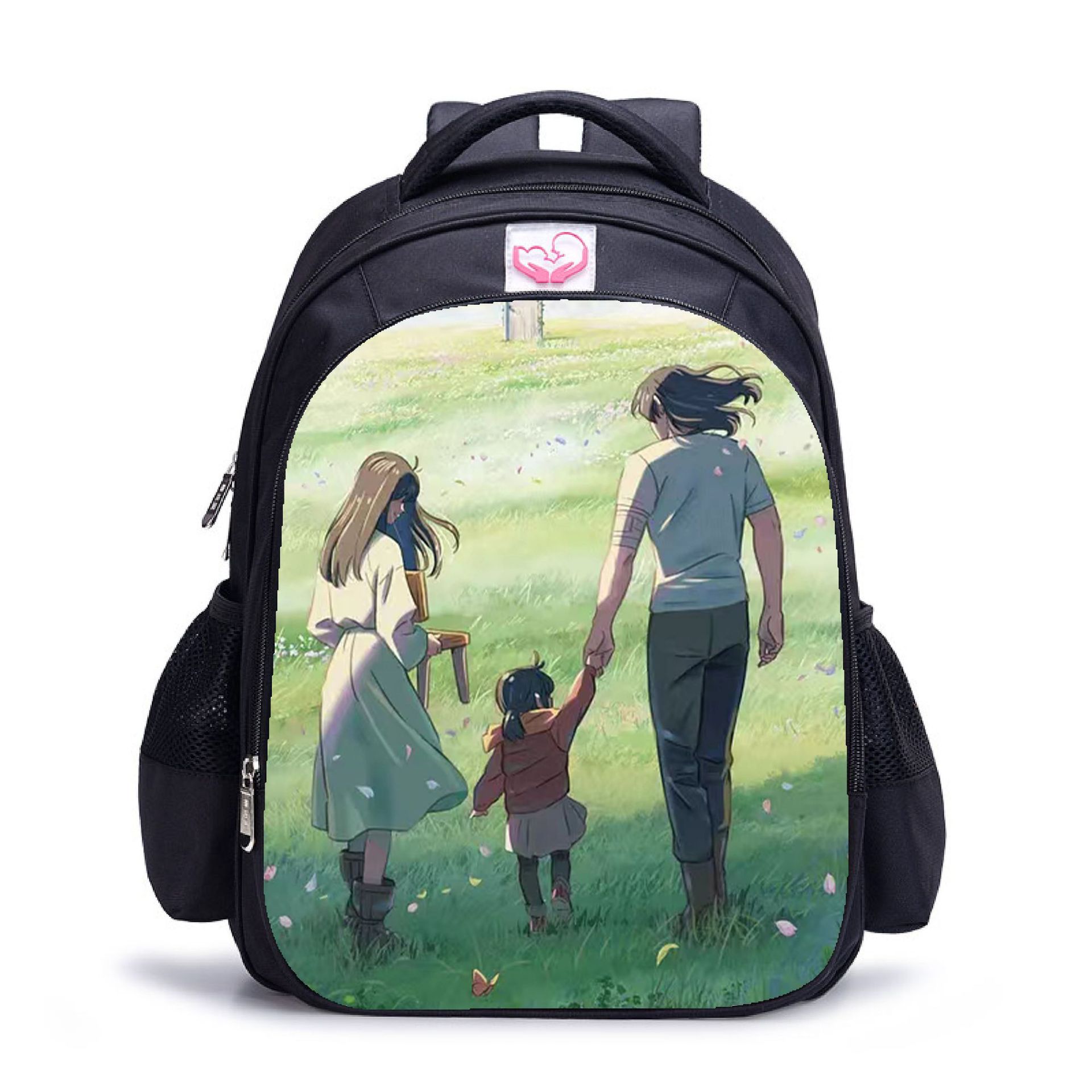 Cross -border suzume no tojimari sprouting trip cute double -layer backpack elementary school students large capacity backpack