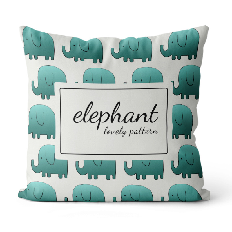 Almohada de estilo Ins simple Almohada de cabecera de viento europea y americana Impresión de sofá Funda de almohada geométrica Cojín de oficina Almohada de cintura