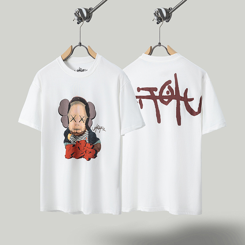 Travis de manga corta M mark Scott pequeño pato amarillo cactus relámpago rap tour TS pareja conjunta camiseta de hip-hop