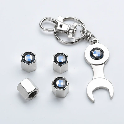 Other Automotive Exterior Supplies, Car tire valve cover - bmw-silver-wrench-pack-of-4