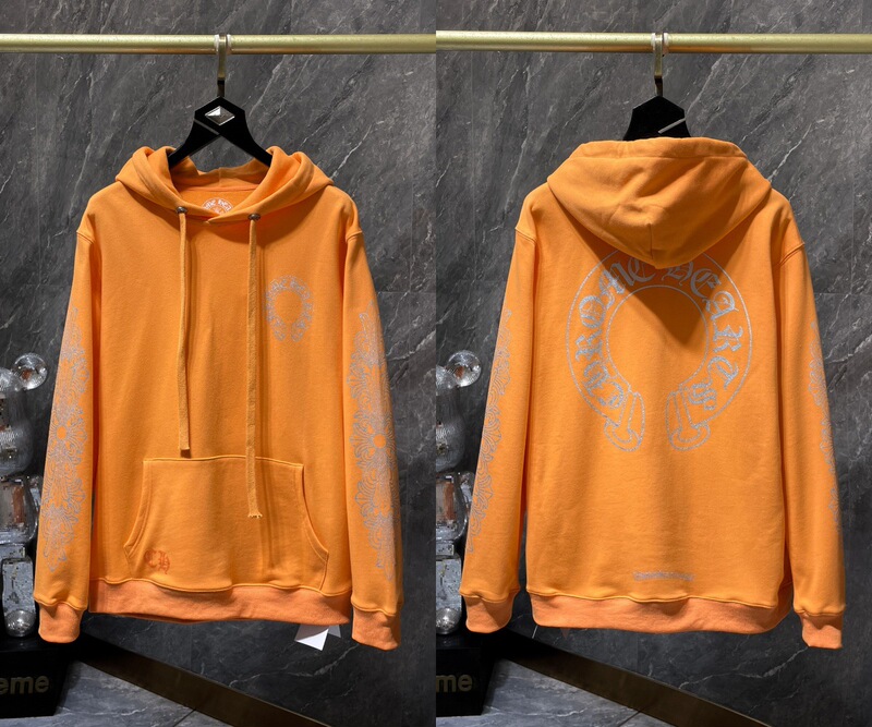 25ss正确版Chrome Hearts 克罗伈十字架连帽卫衣百搭潮流时尚批发|undefined