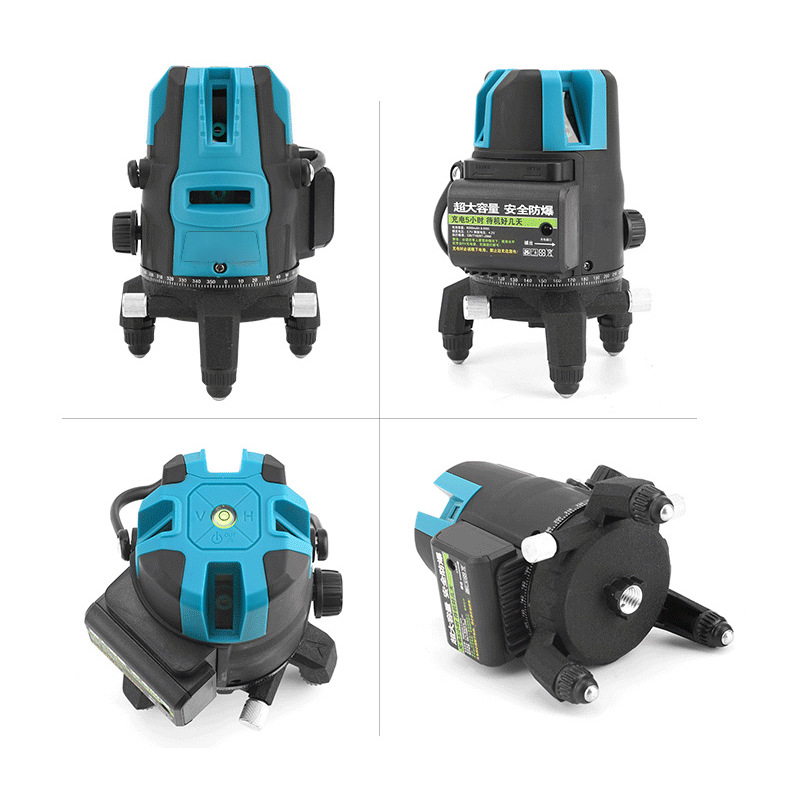 Rueda de línea láser especial para exteriores, nivel infrarrojo, luz verde automática de alta precisión, espejo cruzado de nivel de luz fuerte para exteriores