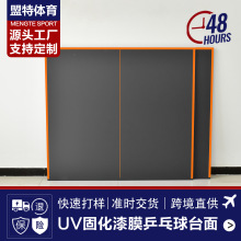 室内UV固化漆膜肤感乒乓球台面板高密度纤维弹性乒乓桌面比赛专用