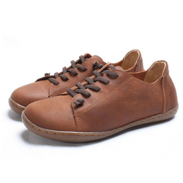 Head layer Cowhide foreign trade large -size handmade shoes female…