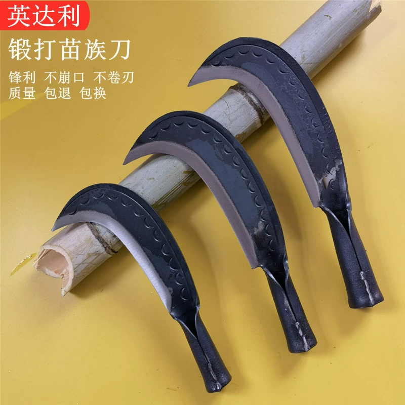 Yingdeli forging Miao Chai cutting firewood and cutting bamboo knife Agricultural cutting tools outdoor firewood knife open mountain sickle sickle