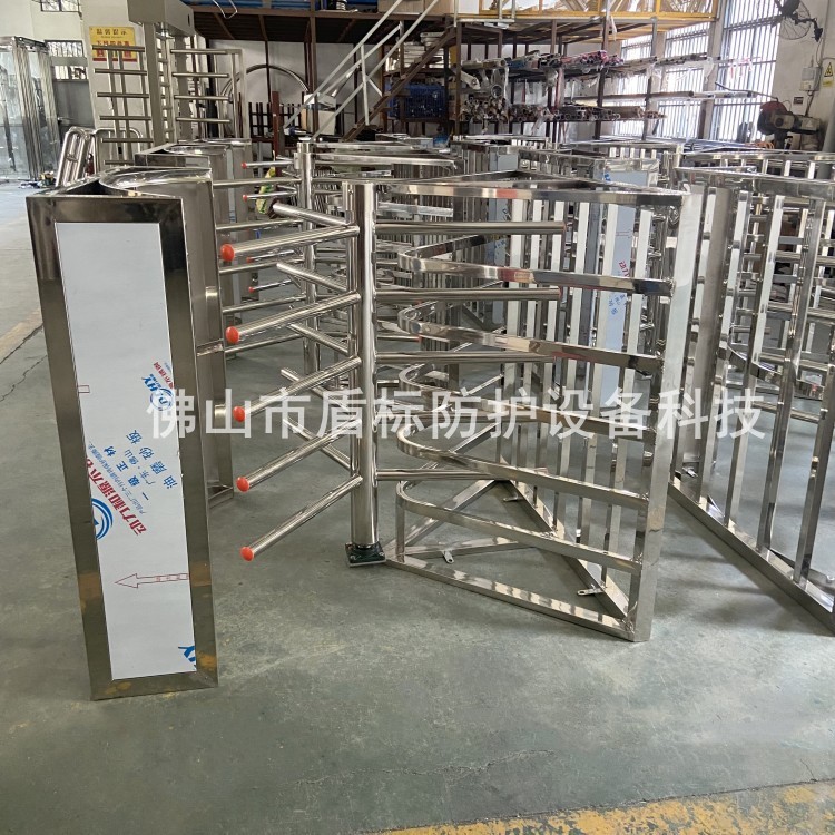 驾校进出通道防止逆行手动旋转单向门 半高手动栅栏滚闸门门禁