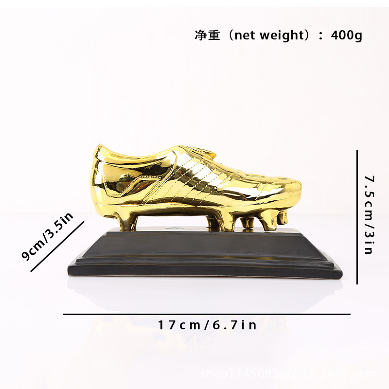 Copa del mundo suministros de ventilador Premio Balón de Oro trofeo botas de oro Guantes de Oro portero de fútbol trofeo letras regalo al por mayor