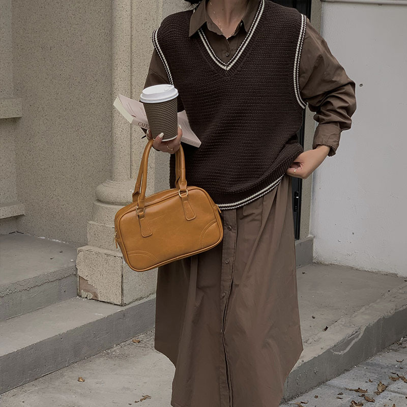 减龄衬衣连衣裙马甲外搭女秋季复古纯色优雅气质高级感中长裙套装