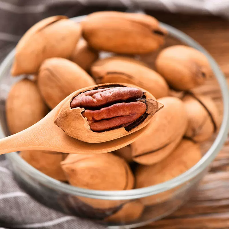 工厂定制代发碧根果带壳长寿果大颗粒奶油味坚果干果小零食袋装