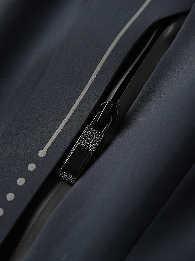 Blanco ganso abajo chaqueta de los hombres a prueba de viento cálido cuello desmontable 90 terciopelo tres-prueba tela abrigo de invierno Y8865