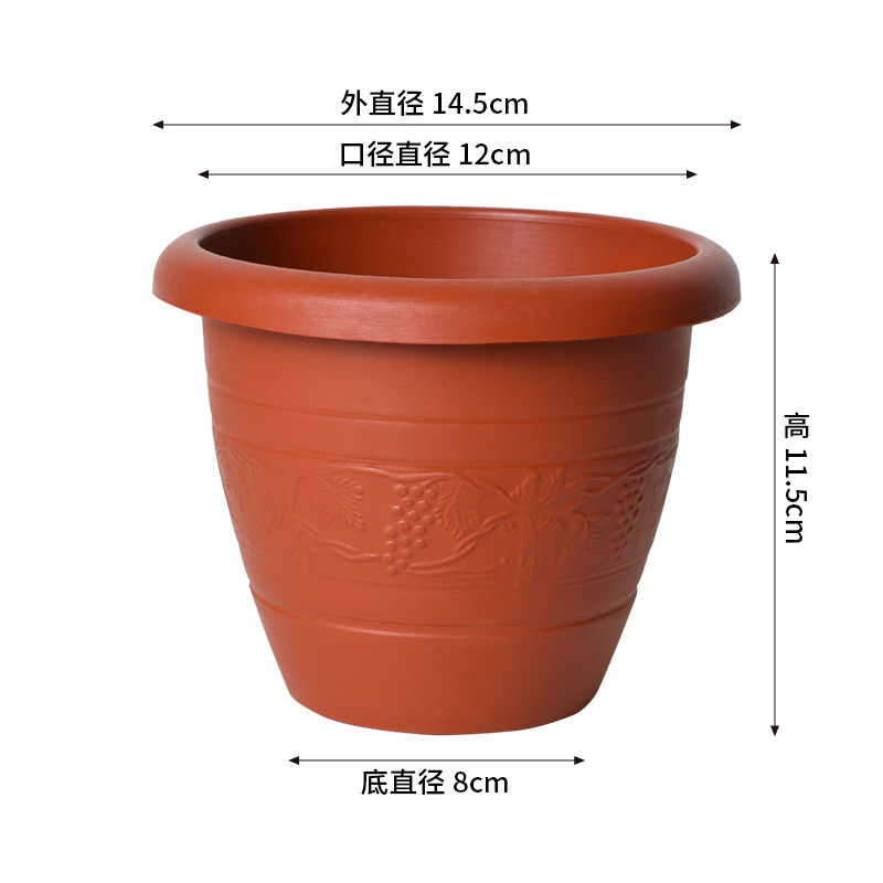 Maceta de Plástico para Plantas Resistente Engrosada para Balcón e Interior
