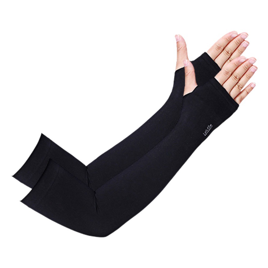 Cross-border Amazon 360 Ice Silk Seamless Sleeve Loose Ice Cool Straight Sunscreen Sports Riding Ice Sleeve Arm Cover