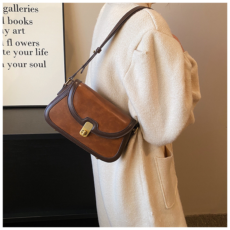 Women's Crossbody Bag Contrast Colour Small Square Shoulder Bag_voghion.com