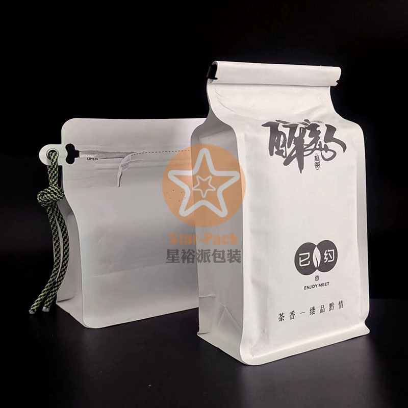 新品创意镀铝牛皮纸封口条防潮茶叶自立袋 80克醉美人红茶铝箔袋