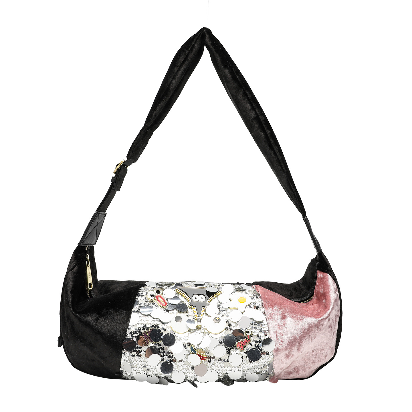 Otoño y invierno diseñador de peluche de cuentas de moda bolsas de ocio de hombro con cremallera bolsas de饺os de moda cool explosión 2889 #