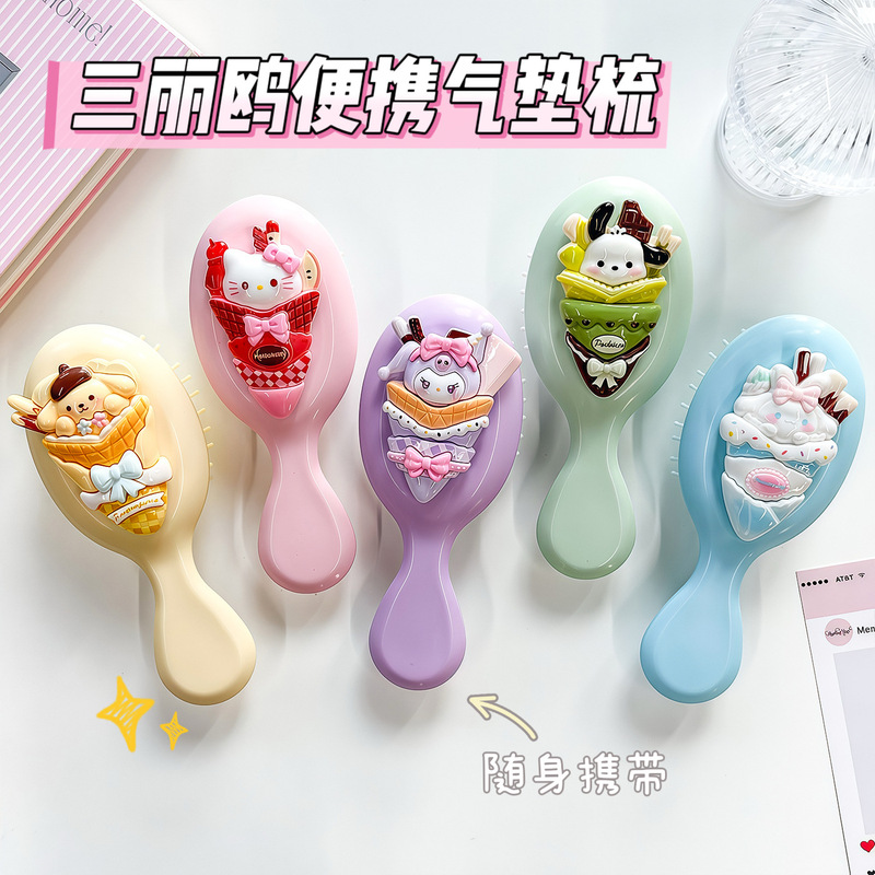 New Creative Sanrio Airbag Comb, Girly Air Cushion Comb, Soft Portable Massage Comb for Girls, Home Use Comb New Creative Sanrio Airbag Comb, Girly Air Cushion Comb, Soft Portable Massage Comb for Girls, Home Use Comb