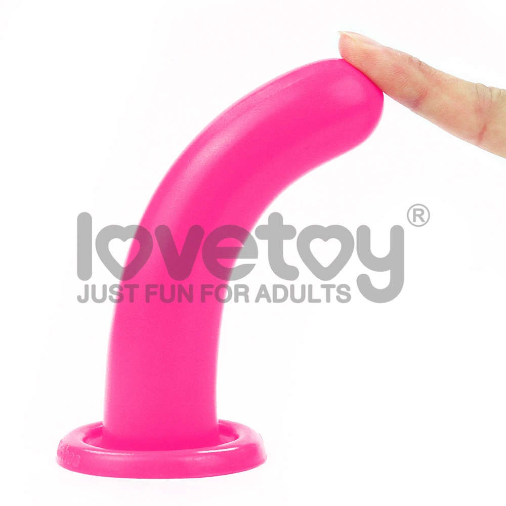lovetoy Подлинно смоделированный розовый жидкокристаллический силиконовый дилдо-мидий женский мастурбатор LV1612