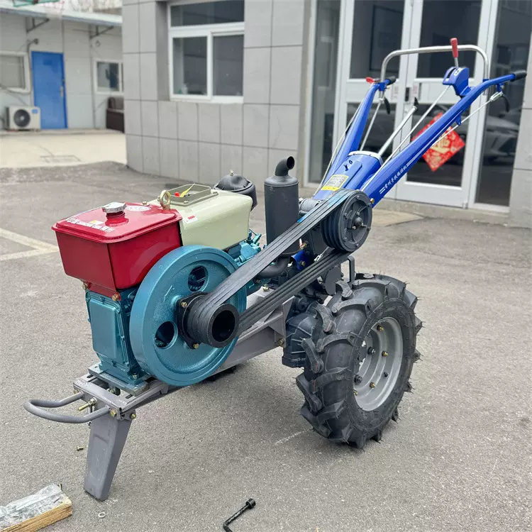 101底盘水手扶式小型犁地拖拉机121底盘8-20马力施肥收割拖拉机