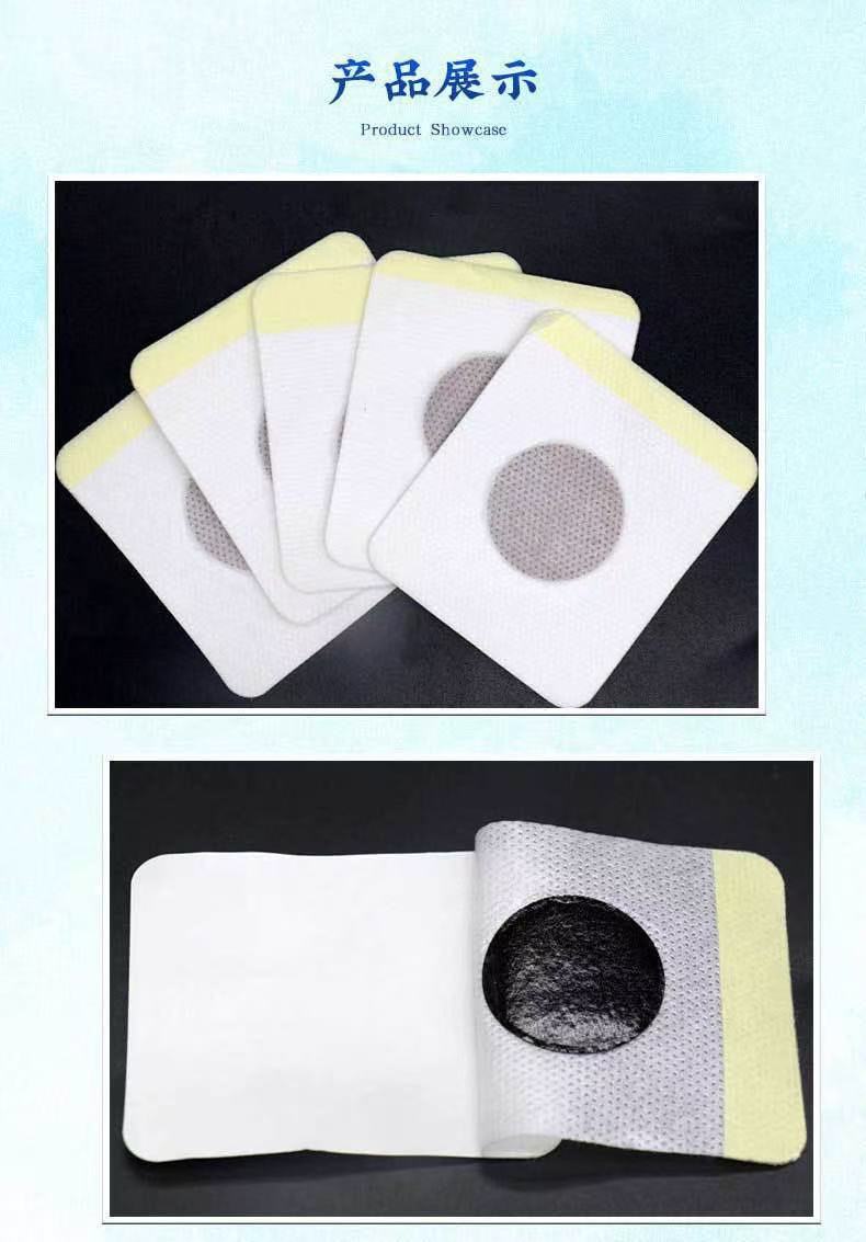 Self-Heating Mugwort Herbal Patch for Waist Support 6x7 cm Far Infrared Warming Body Patch in use