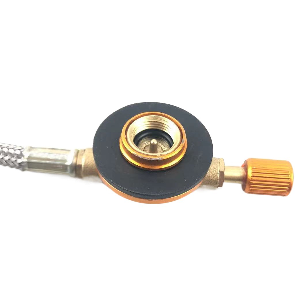 Fábrica al aire libre portátil estufa de camping estufa de gas dividida estufa plana tanque de gas plegable cabeza de la estufa con encendido electrónico