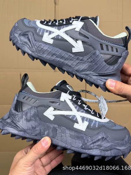 Cross-border top version off-white ODSY dad shoes OW thick-soled height-increasing retro casual hiking sneakers for men and women