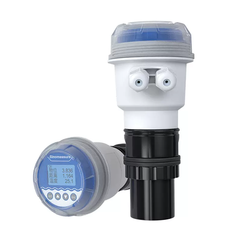 一体超声波液位计4~20mA防腐水位液位传感器物位仪 超声波液位计