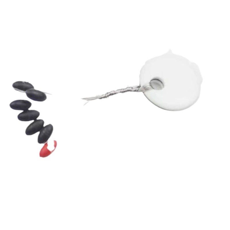 Bulk 6+1 Competitive Space Beans Olive-Shaped Rubber Multi-Size Cylindrical Silicone Space Bean Line Set Accessories