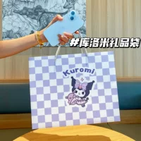 Стильный бумажный пакет-саквояж в стиле Ins с изображением Ломи из мультфильма Sanrio, для подарка на день рождения, милая подарочная упаковка, портативная.