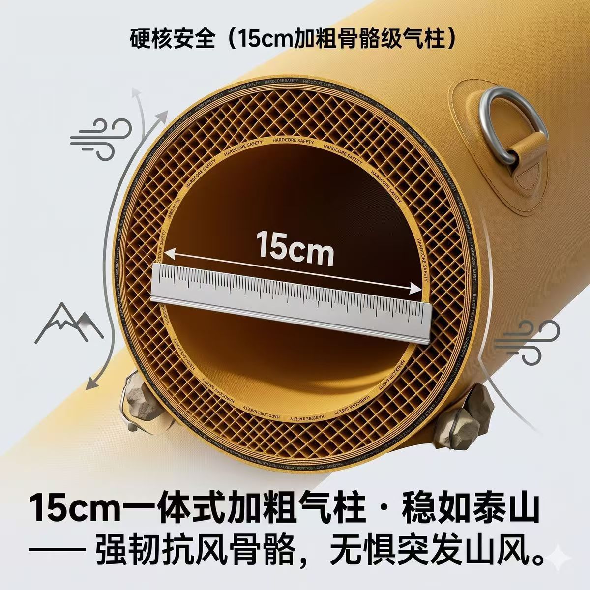 Outdoor Camping Inflatable Tent That Opens in One Second, Made of Oxford Cloth, Sun-Proof and Storm-Proof, Foldable Camping Tent in Stock