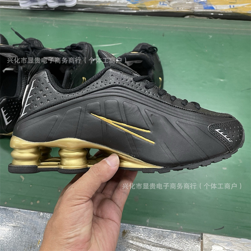 国境を越えた貿易 SHOX R4 エアコラムランニングシューズ男性と女性のためのレトロなカラフルなスポーツシューズ SHOX TL 屋外強化|undefined