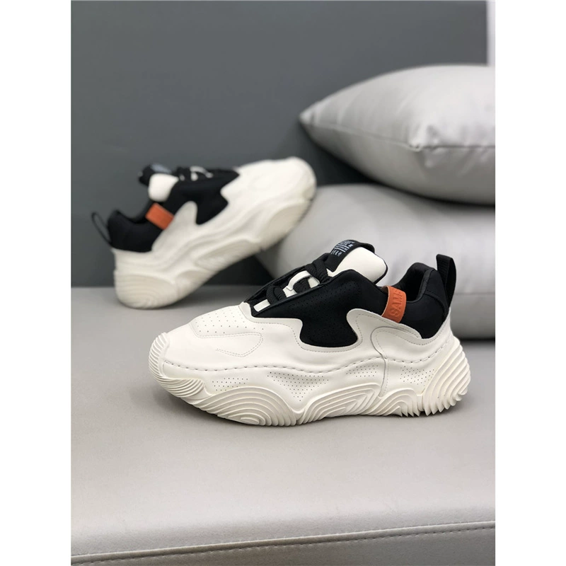 Мужские европейские кроссовки 2024, новые, из натуральной кожи, на толстой подошве, дышащие, спортивные, повседневные, в стиле «папиных» кроссовок, модные, универсальные, трендовые, GMD