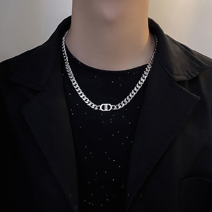 D7747-titanium steel cuban chain d