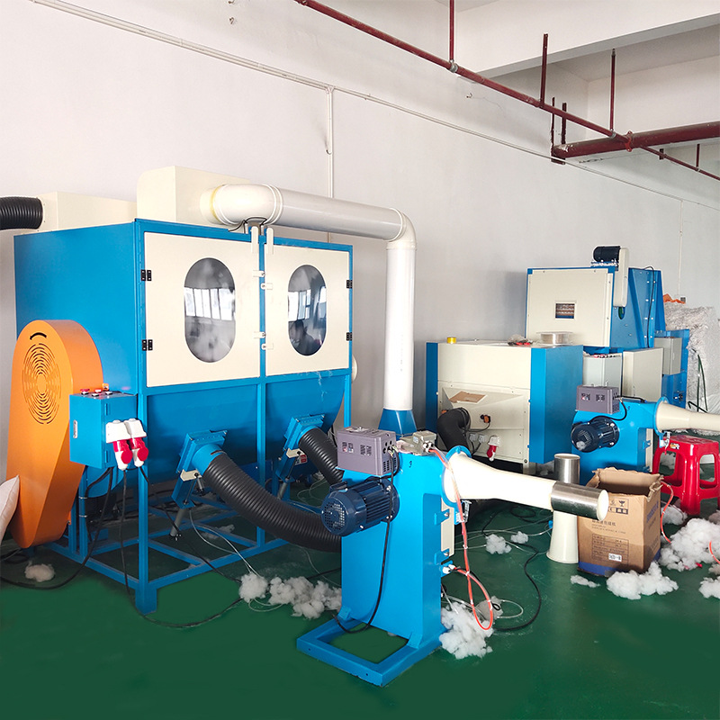 Línea de producción de relleno para cojines de sofá, venta directa del fabricante de Dongguan, máquina de relleno para cojines suaves, almohadas de sofá y respaldos.