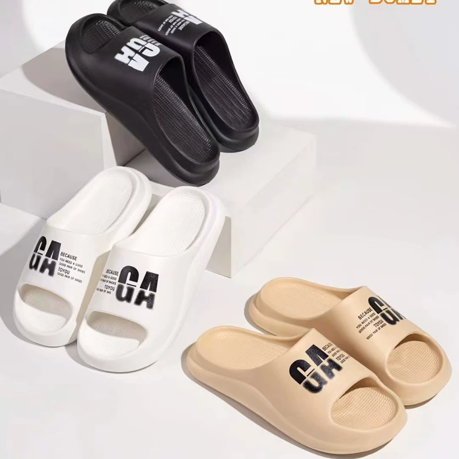 25 новых Pomei-EVA Мягкий домашний мужские буксирные простые свежие тапочки пара мужские пляжные тапочки