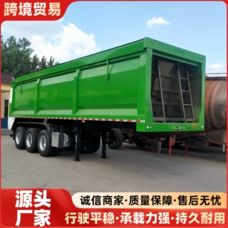 定制45立方后推砂石料履带自卸半挂车粮食履带自卸车 沥青履带车