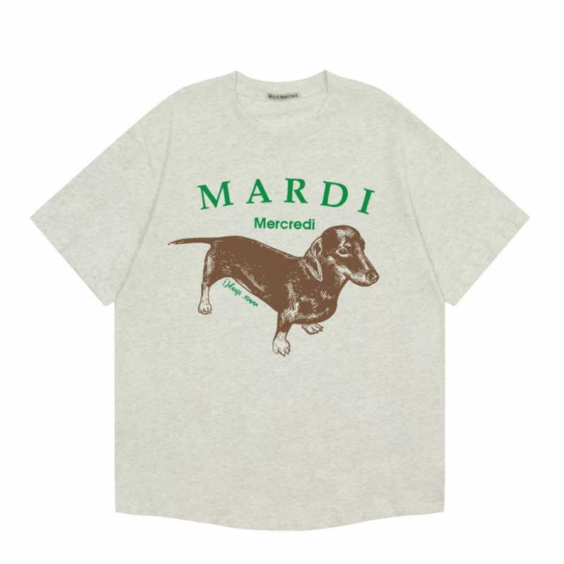 【2025新作】本物のマルディ半袖ゴルフダックスフントフラワーネックレスドッグゴールドハイシルバー同Tシャツ|undefined