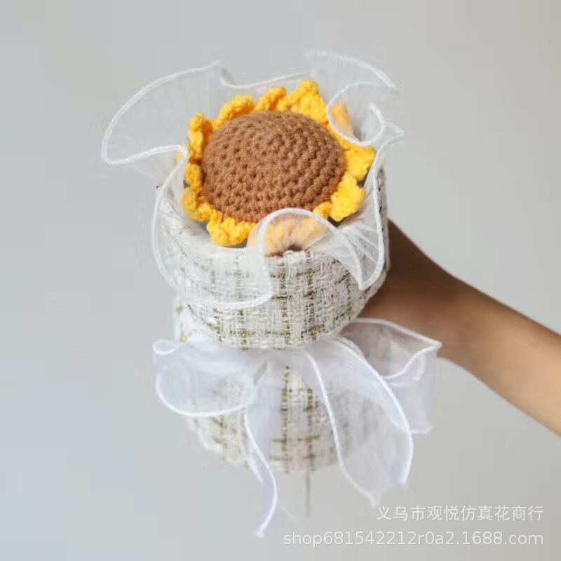 教师节礼物针织花束成品手工花束妇女节礼物女神节花束小清新跨境|undefined